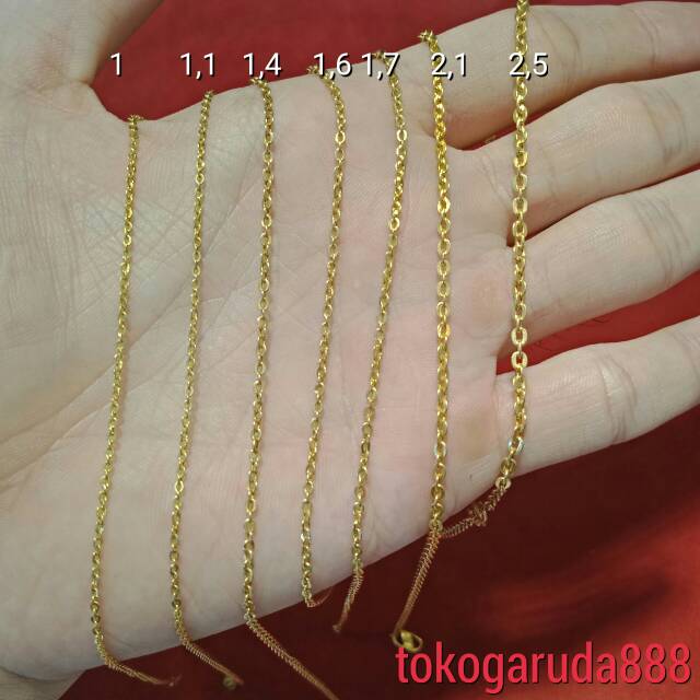 Detail Gambar Kalung Emas Model Rantai Nomer 36