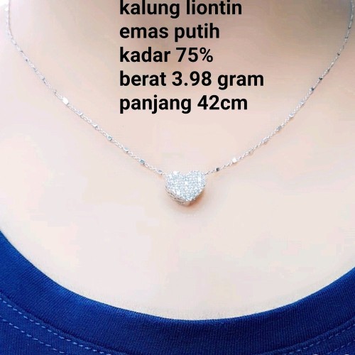 Detail Gambar Kalung Emas Putih Nomer 13