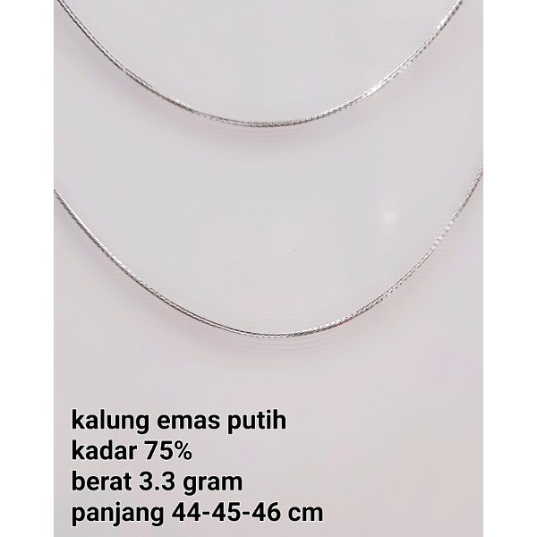 Detail Gambar Kalung Emas Putih Nomer 18