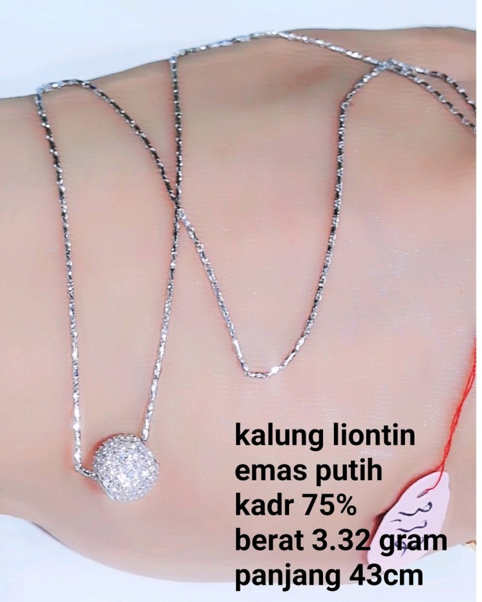 Detail Gambar Kalung Emas Putih Nomer 19