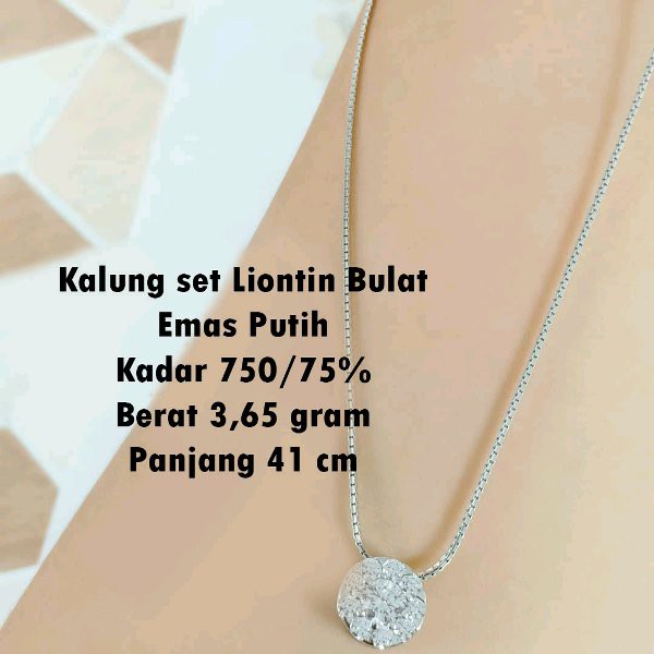 Detail Gambar Kalung Emas Putih Nomer 24