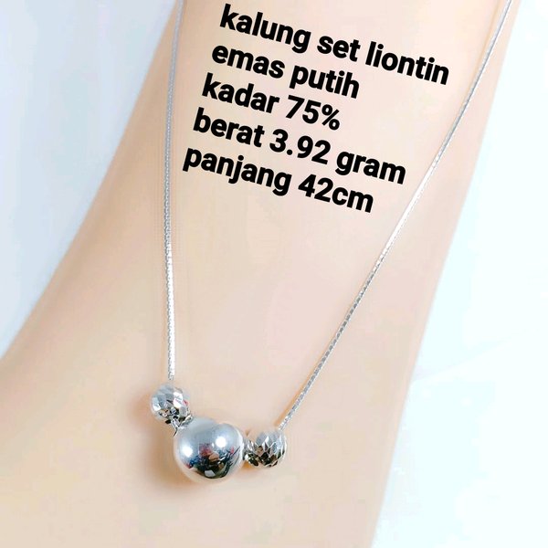 Detail Gambar Kalung Emas Putih Nomer 57