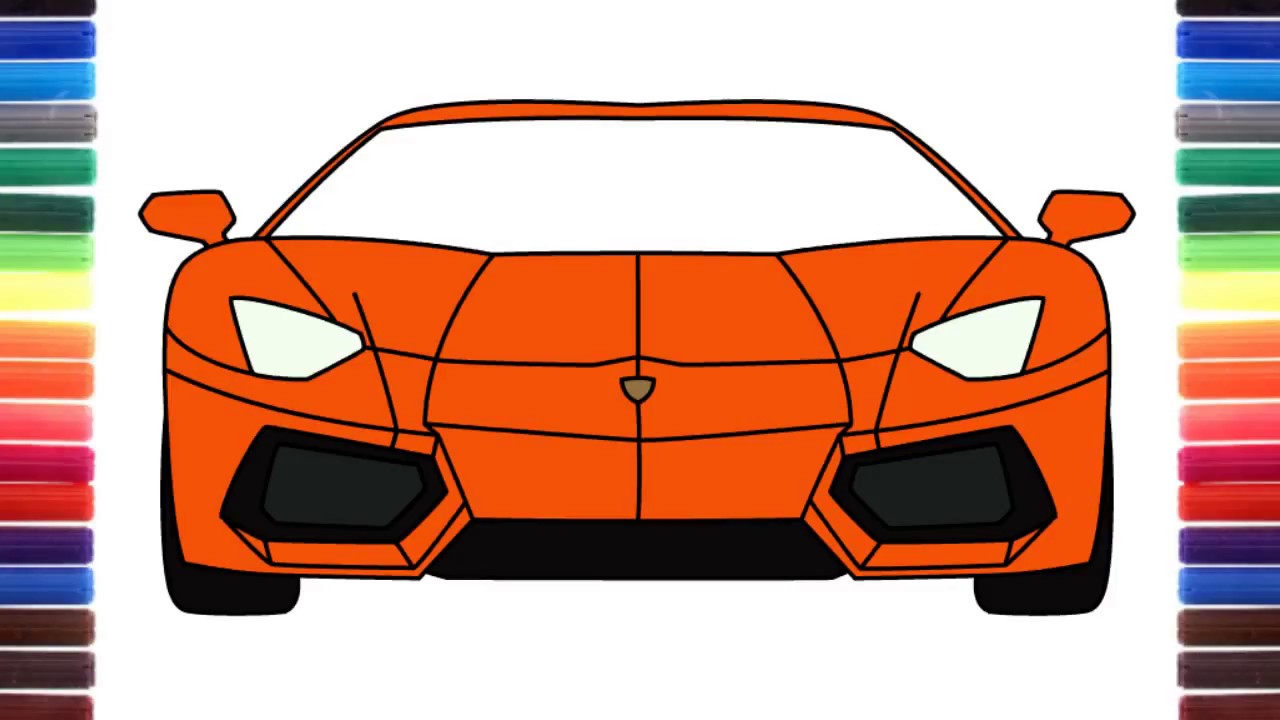 Detail Car Drawing From Front Nomer 11