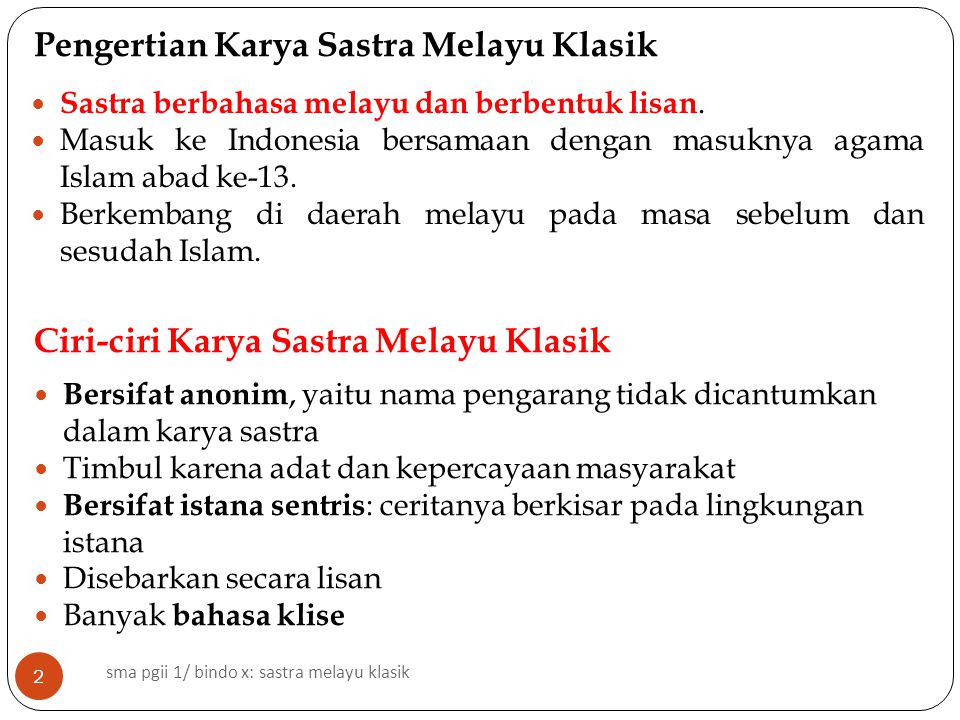 Detail Contoh Karya Sastra Melayu Klasik Nomer 28