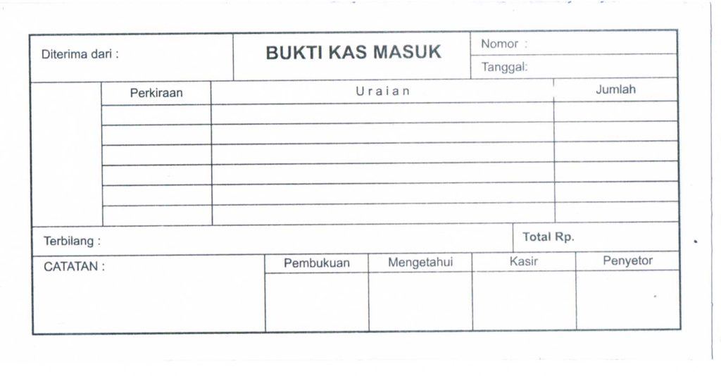 Detail Contoh Kas Keluar Nomer 40