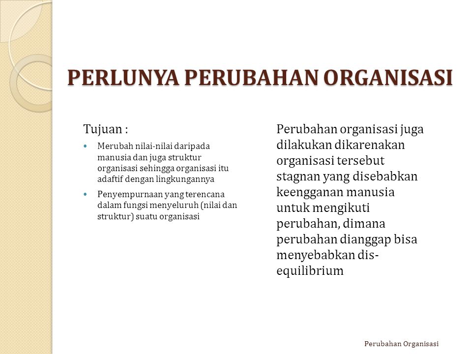 Detail Contoh Kasus Perubahan Organisasi Nomer 13