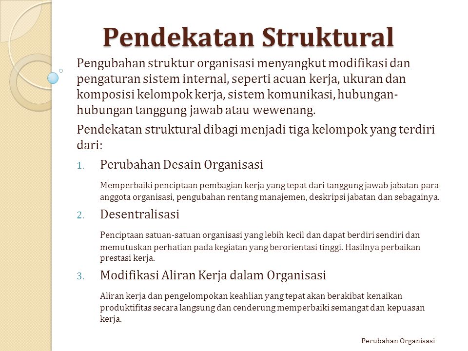 Detail Contoh Kasus Perubahan Organisasi Nomer 7