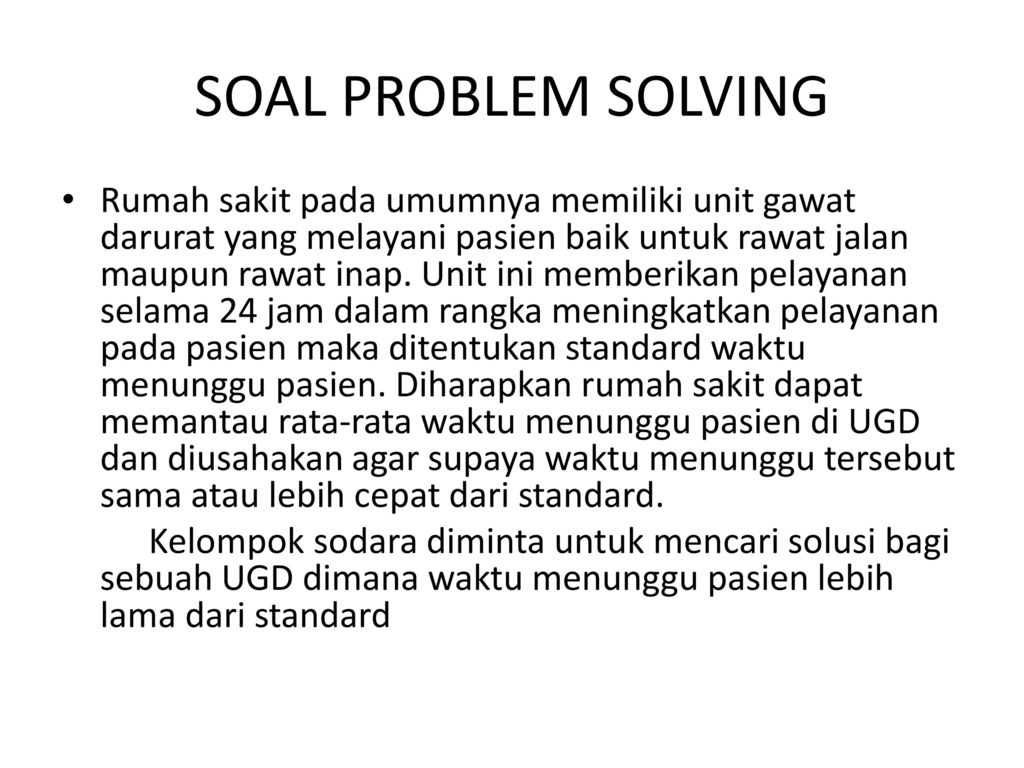 Detail Contoh Kasus Problem Solving Nomer 31