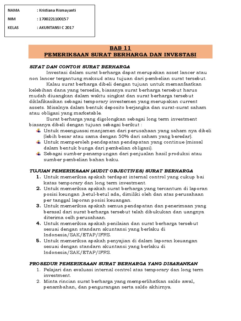 Detail Contoh Kasus Surat Berharga Nomer 28