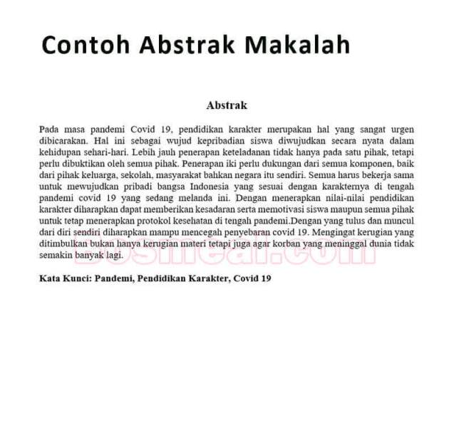 Detail Contoh Kata Abstrak Nomer 9