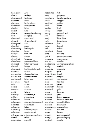 Detail Contoh Kata Adjective Nomer 15
