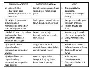 Detail Contoh Kata Adjektif Nomer 31