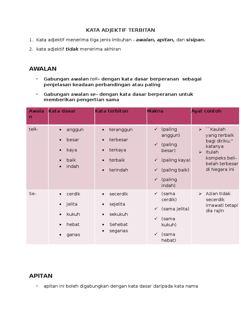 Detail Contoh Kata Adjektif Nomer 32