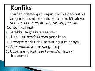 Detail Contoh Kata Afiksasi Nomer 14