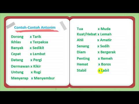 Detail Contoh Kata Antonim Nomer 22