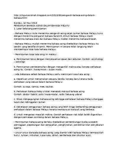 Detail Contoh Kata Asing Nomer 44