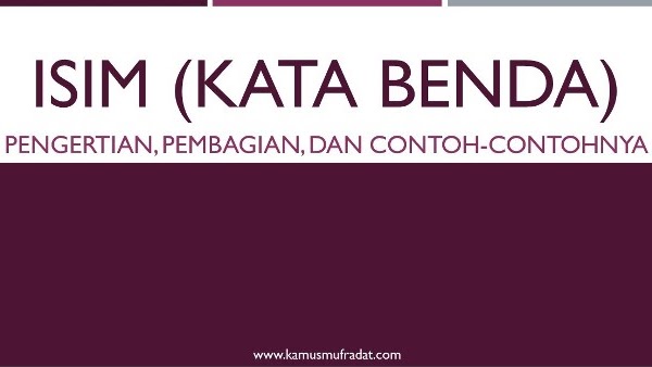 Detail Contoh Kata Benda Mufrad Mutsanna Dan Jamak Nomer 53