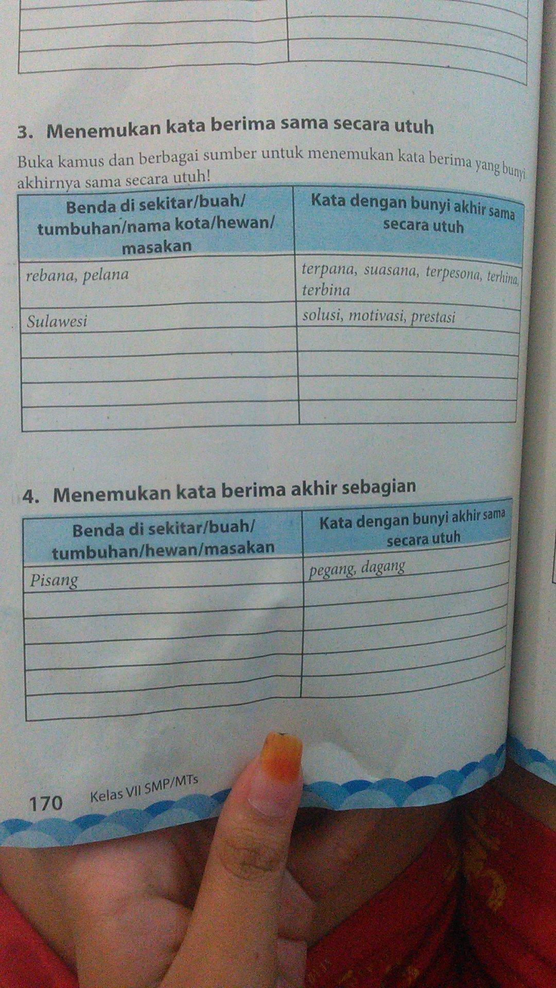 Detail Contoh Kata Berima Akhir Sebagian Nomer 11