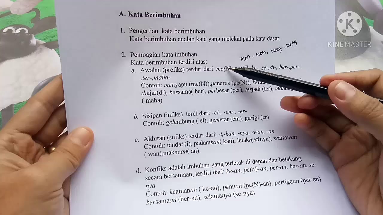 Detail Contoh Kata Berimbuhan Nomer 34