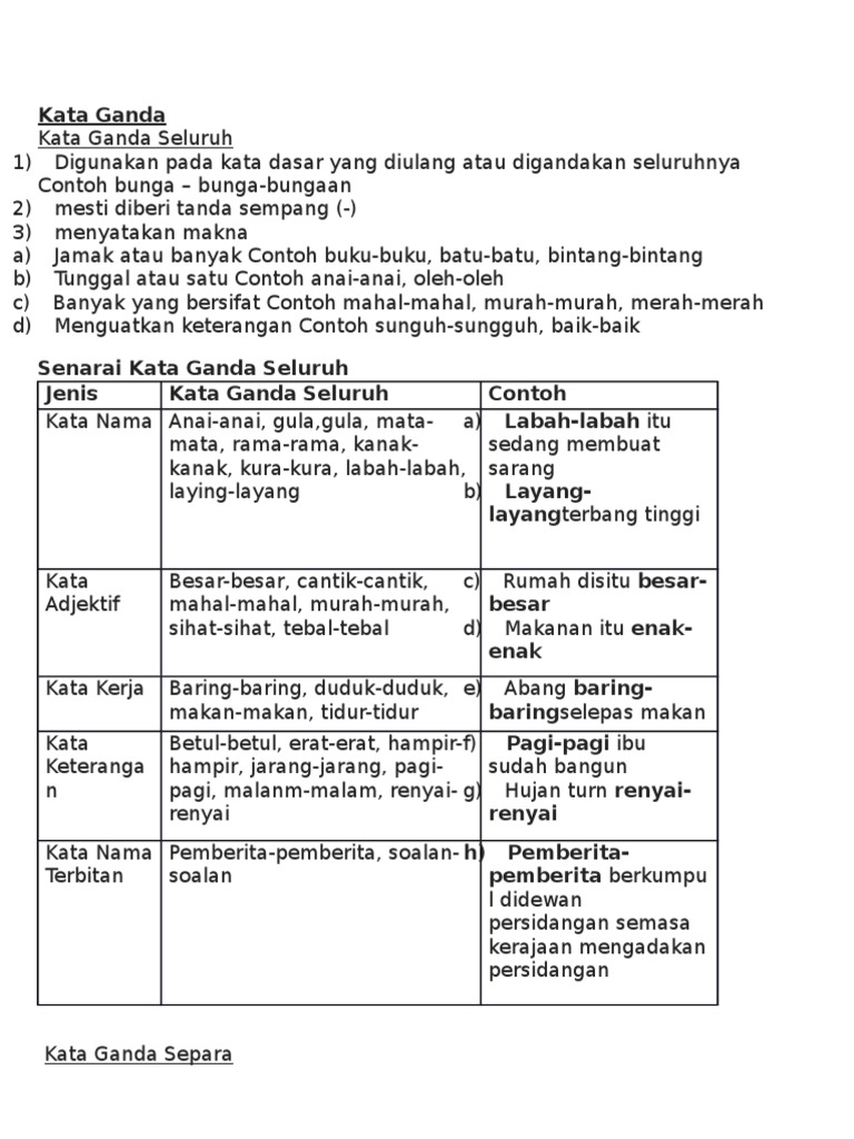 Detail Contoh Kata Bermakna Ganda Nomer 16