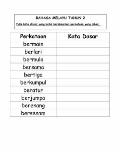 Detail Contoh Kata Dasar Nomer 10