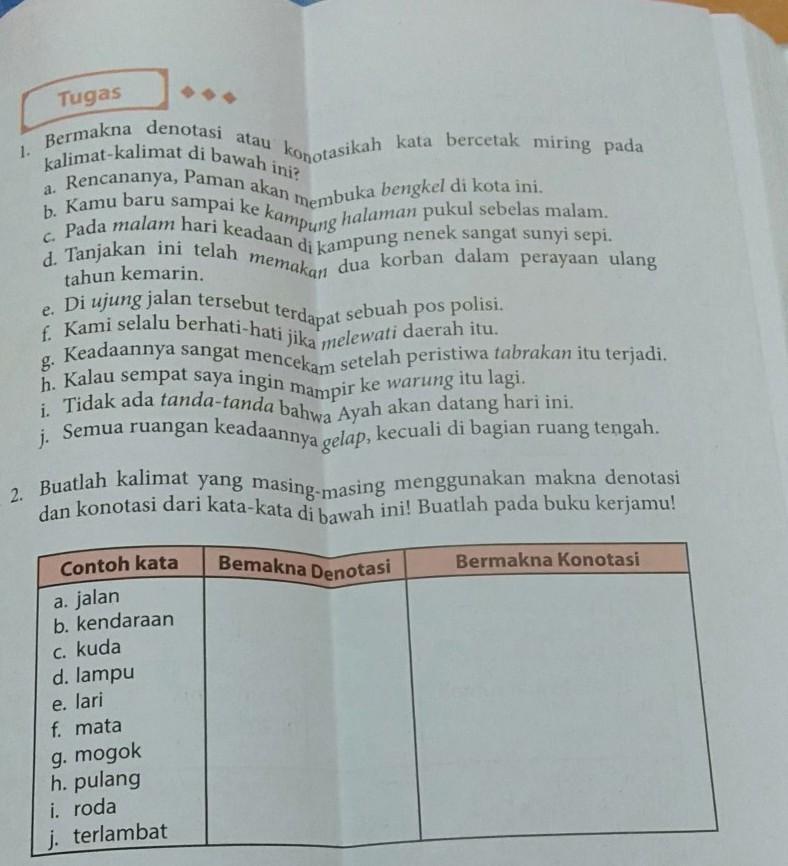 Detail Contoh Kata Denotasi Dan Konotasi Nomer 15