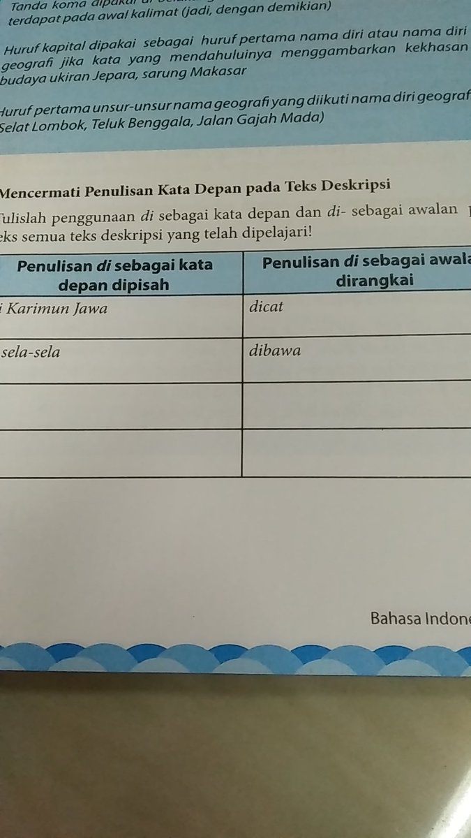 Detail Contoh Kata Di Yang Dipisah Nomer 8