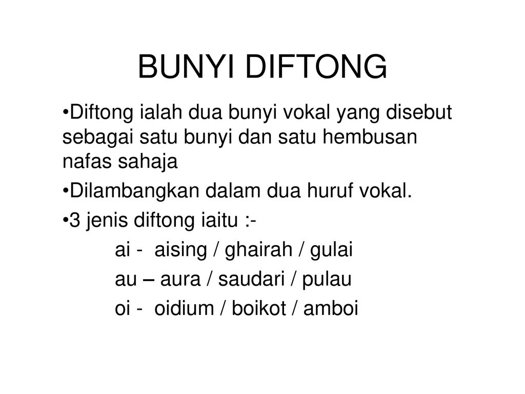 Detail Contoh Kata Diftong Nomer 14