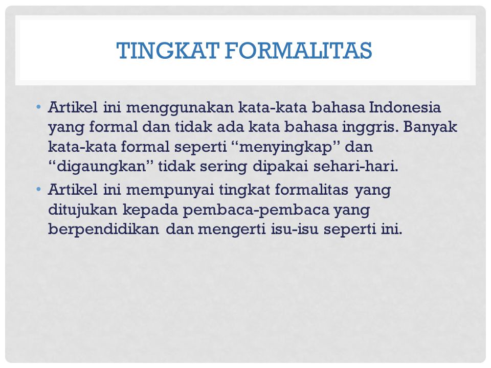 Detail Contoh Kata Formal Nomer 16