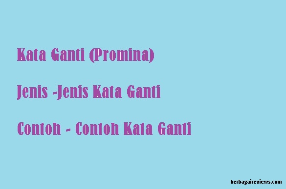 Detail Contoh Kata Ganti Penunjuk Nomer 31