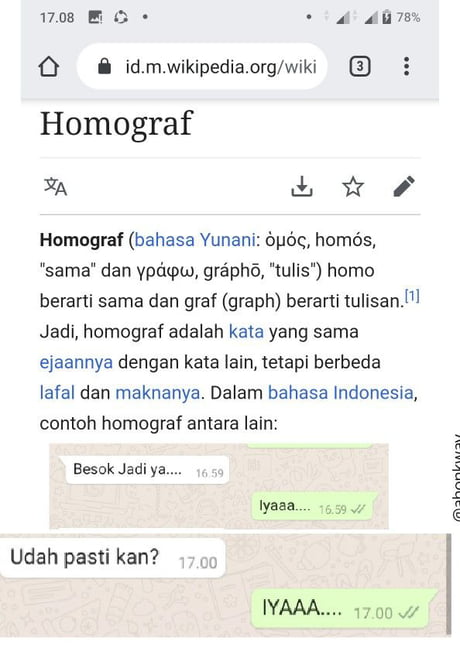 Detail Contoh Kata Homograf Nomer 45