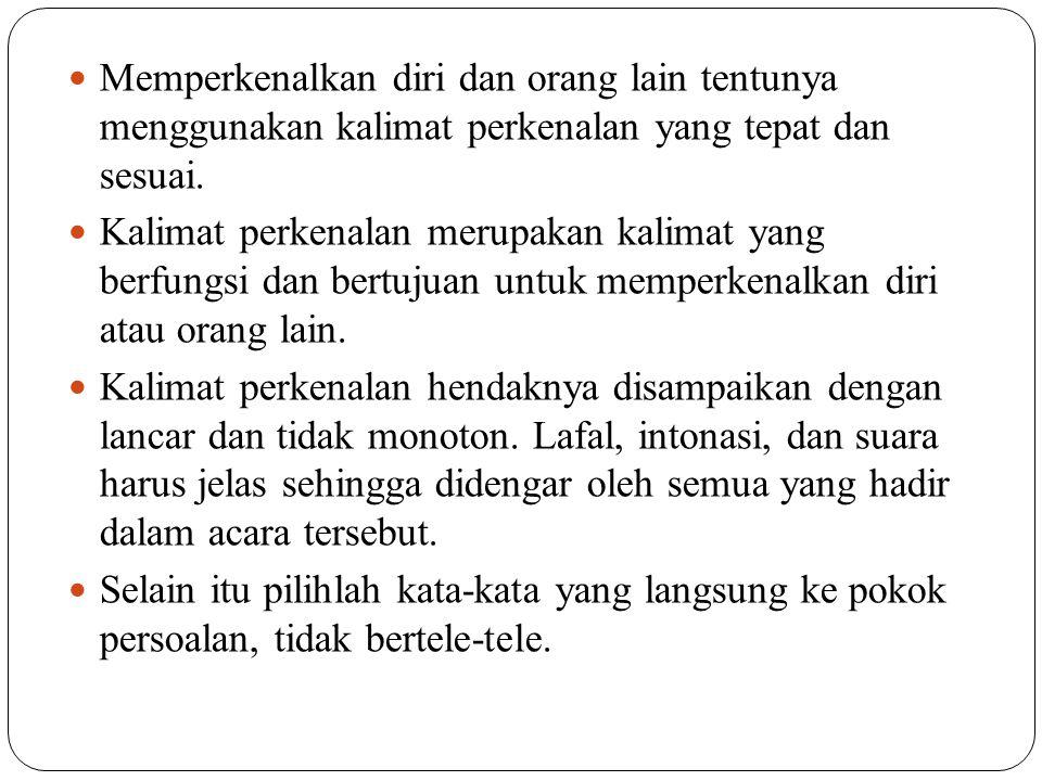 Detail Contoh Kata Kata Perkenalan Diri Yang Bagus Nomer 5