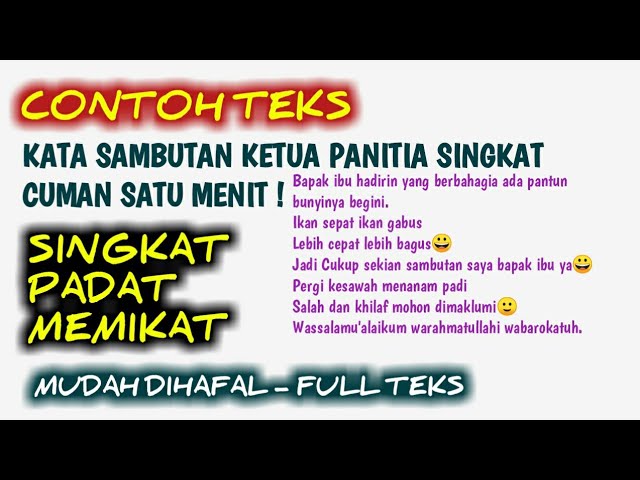 Detail Contoh Kata Kata Sambutan Nomer 13