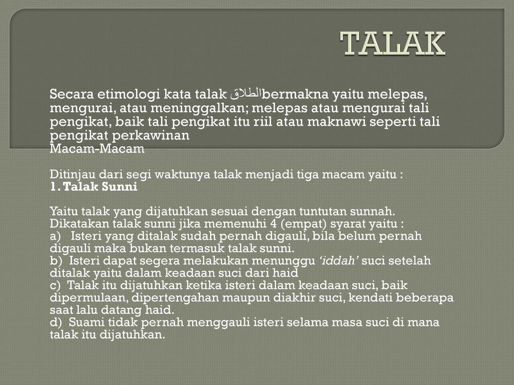 Detail Contoh Kata Kata Talak Nomer 5