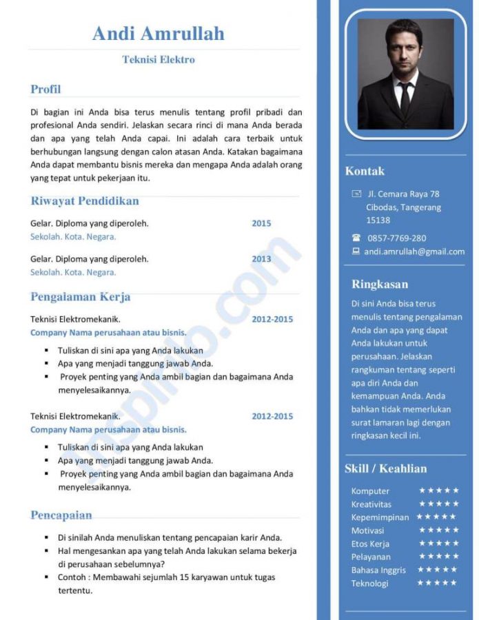 Detail Contoh Kata Kata Tentang Saya Di Cv Nomer 10