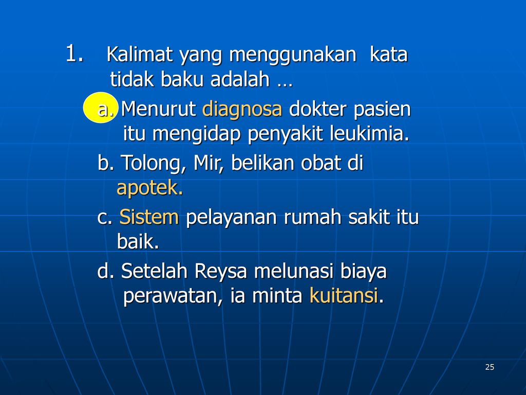 Detail Contoh Kata Kata Tidak Baku Nomer 37