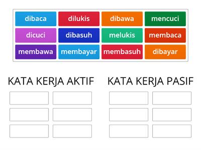 Detail Contoh Kata Kerja Aktif Dan Pasif Nomer 20