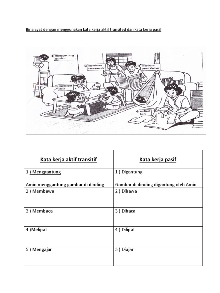 Detail Contoh Kata Kerja Aktif Transitif Nomer 53