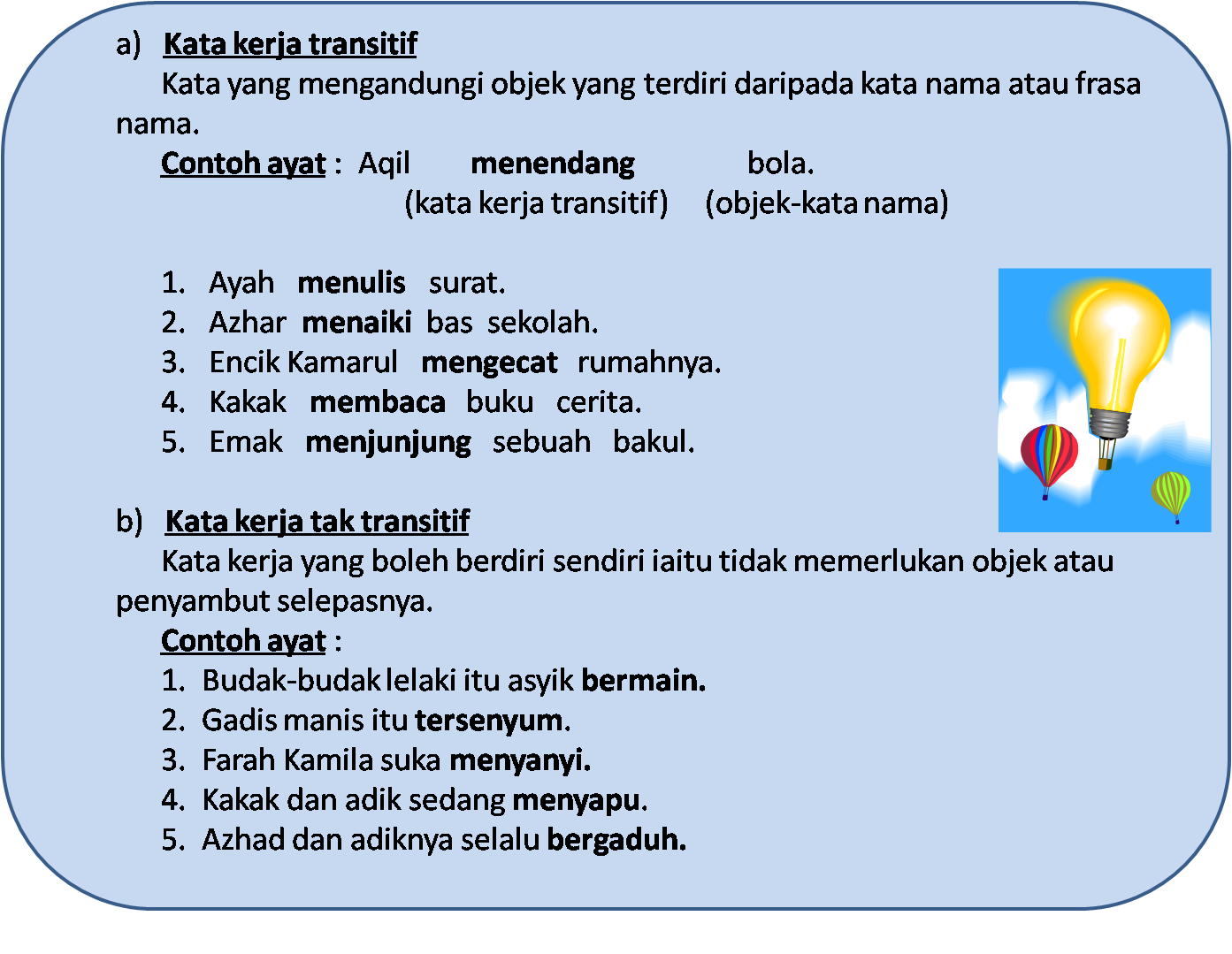 Detail Contoh Kata Kerja Transitif Nomer 26