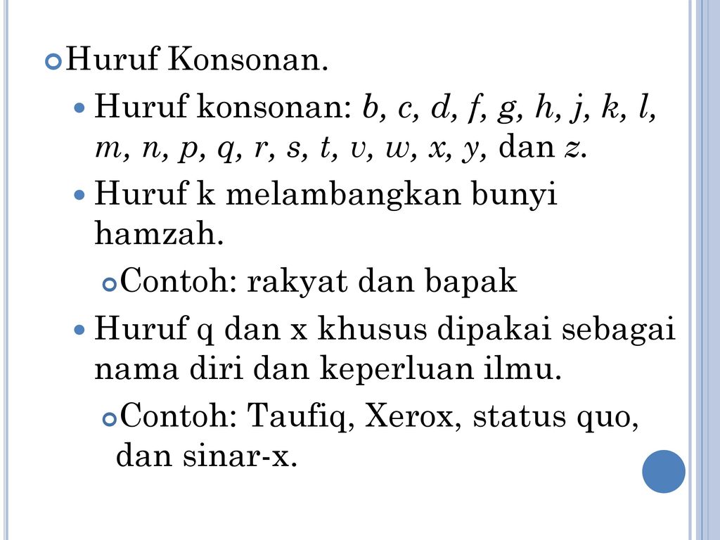 Detail Contoh Kata Konsonan Nomer 31