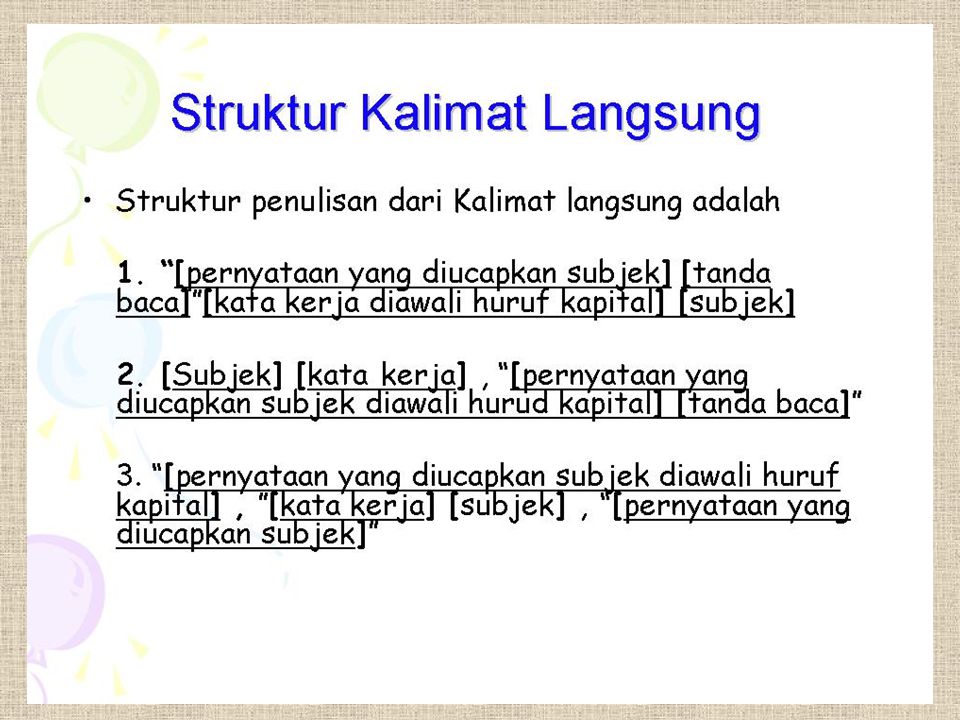 Detail Contoh Kata Langsung Nomer 20