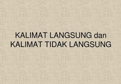 Detail Contoh Kata Langsung Nomer 27