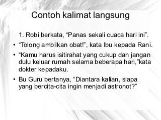 Detail Contoh Kata Langsung Nomer 39