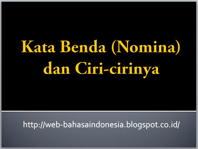 Detail Contoh Kata Nomina Dan Verba Nomer 30