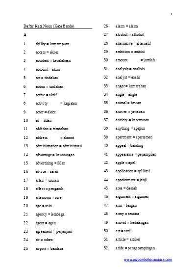 Detail Contoh Kata Noun Nomer 7