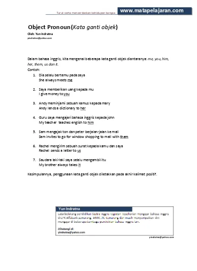 Detail Contoh Kata Objek Nomer 42