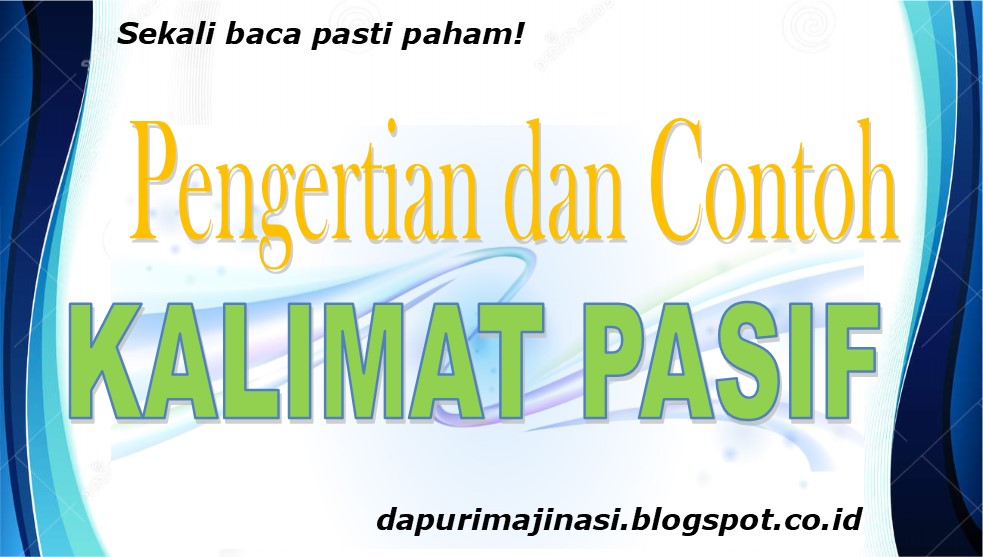 Detail Contoh Kata Pasif Nomer 50