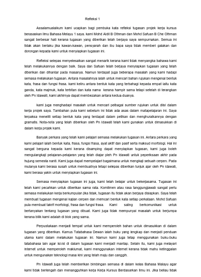 Detail Contoh Kata Refleksi Nomer 29