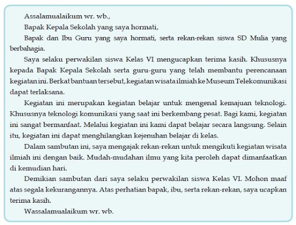 Detail Contoh Kata Sambutan Nomer 46