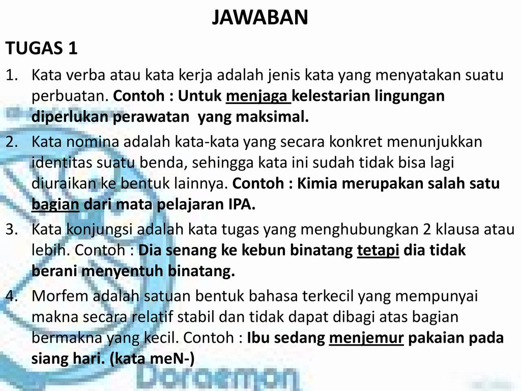 Detail Contoh Kata Tugas Nomer 54